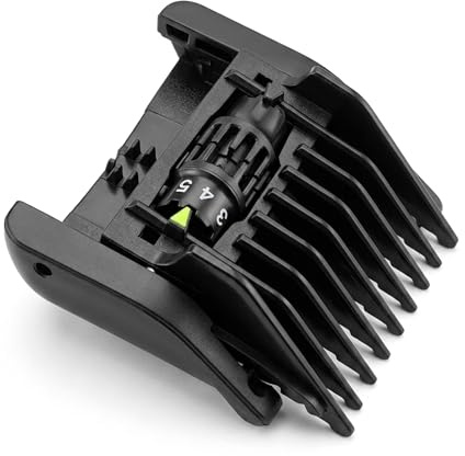 5 in 1 verstellbarer Kammaufsatz - Schnitthöhe von 1-5 mm - für einen perfekt gepflegten Bart, robust und kompakt - kompatibel mit QP2520, QP2530, QP2620, QP2630, QP2724 und QP2834