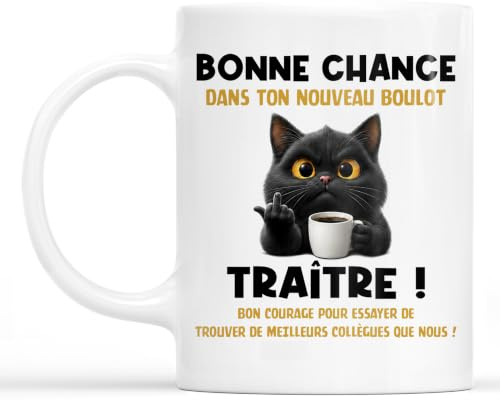 Cadeau Plus Mug Une Formidable COLLÈGUE - Mug Humour Collegue, Mug Equipe De Choc, Cadeau Collegue De Travail Femme, Idee Cadeau Homme Collegue, Depart Collegue De Travail (Modèle #6)