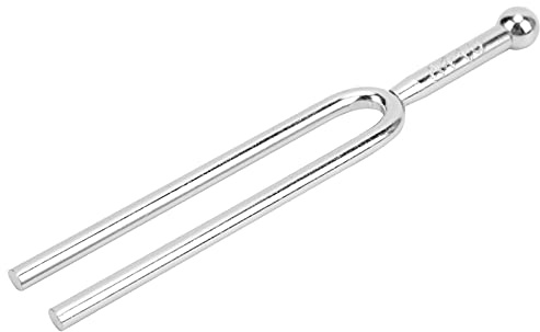 Luocute 440Hz Tuning Fork, Standard A Stainless Steel Musical Instrument Tuning Fork, Silver for Guitar Violin with Clear Accurate Pitch for All Tunable Stringed Instruments