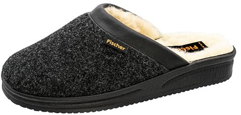 Fischer Andy, Herren Pantoffeln, Schwarz (anthrazit 205), 43 EU