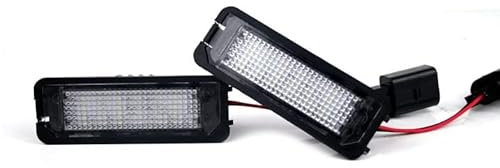 BLUETECH LED Kennzeichenbeleuchtung Kennzeichenleuchte Xenon-Optik kompatibel mit Volkswagen GOLF 4, 5, 6, 7, VW PASSAT, POLO, SCIROCCO, PHAETON, EOS, NEW BEETLE, LUPO