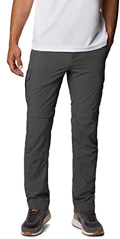 Columbia Hombre Pantalón de senderismo convertible, Silver Ridge II