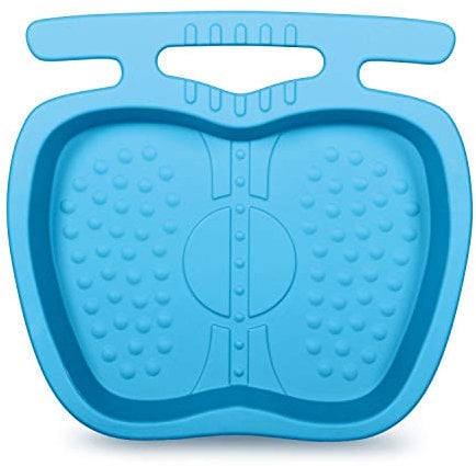 Summer Waves P5E001500 Outdoor Backyard 22.5 x 20 x 3.5 Inch Non Slip Pool Foot Bath Tray Accessory for In Ground and Above Ground Swimming Pools and Spas, Blue