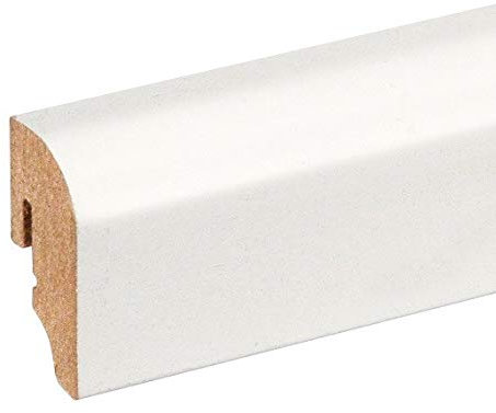 SockelleisteBoves 20 x 40 mm MDF weiß lackiert