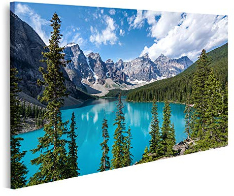 islandburner Bild auf Leinwand Moraine Lake In Banff National Park Kanadische Rockies Alberta Kanada Bilder Wandbilder Poster