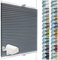 SchattenFreude Waben-Plissee für Fenster | 100% verdunkelnd/Blackout | Mit Klemm-Haltern | Klemmfix ohne Bohren | Anthrazit (Weiße Rückseite), Breite: 30cm x Höhe: 100cm