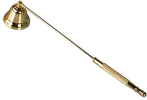 Tim&Lin Gold Kerzenlöscher Zubehör - Edelstahl poliert Kerzenlöscher Löscher Zubehör mit langem Griff - zum Ausstecken Löschen von Kerzendochten Flamme