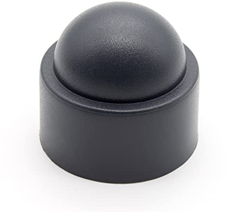 Enkotrade 4 Stück Schutzkappen Sechskant Anthrazit für M6, Schlüsselweite 10, für Schrauben und Muttern Abdeckkappen Sechskantschrauben Schraubenkappe Abdeckung Endkappen