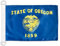AZ FLAG Bootsflagge Oregon 45x30 cm, Aussenverwendung - Bundesstaat Oregon Bootsfahne Aus Gestricktem Polyester Mit Plastikringen