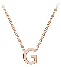 Carissima Gold Women's 9ct Rose Gold 4.5mm x 5mm 'G' Initial Adjustable Necklace 38cm/15-43cm/17