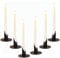 6 Stück Kerzenständer, 2,5cm Schwarz Kerzenständer, Candlelight Dinner Kerzenhalter, für Wohn, Esszimmer und Schlafzimmerdekoration Kamindekoration