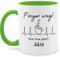 Tassen 325ml - Kollegen - Finger weg diese Tasse gehört | Spruch Arbeit | Arbeitstasse lustig Tasse Arbeit | Sprüche Tasse lustig Arbeit - 325 ml - Hellgrün - kaffeetasse für freundin