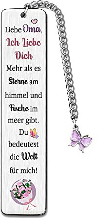 Lesezeichen Oma Muttertagsgeschenk Andenken Zurück Schule Inspirierende Geschenke Geburtstag Danke Persönlich Familie Liebe Zitate Gravierte Weihnachten (Oma)