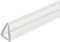 sourcing map U-Kanal-Kantenverkleidung, 2,5 m Länge, Gummischutz, Dichtungsstreifen, Kantenschutz, passend für 6–7 mm Kanten, 48,3 cm B x 6,5 cm H, transparent