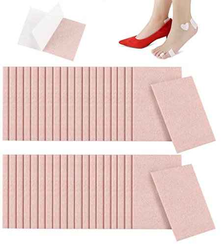TSHAOUN 40 Blatt Moleskin Blasenpflaster, Polsterung Blasen Präventionsband Mehrzweck, Fersenpflaster Selbstklebende für Ferse, Zehen Zur Verhinderung Von Schaumbildung Und Kratzern