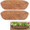 2PCS Trough Coco Replacement Liners,24/30/36/48 Inch Wall-mounted Coco Liner Trough,Coco Liner for Window Box & Hanging Trough Planters (48 Inch-2PCS)