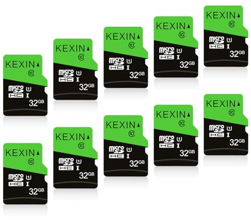 KEXIN Micro SD Card 32GB 10 Pack High Speed 85MB/s Card Micro SD Memory Card 32 GB TF Card Micro SDHC UHS-I A1 Class 10
