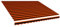 Tidyard Markisenstoff Sonnenschutz | Ersatzstoff Markisenbespannung | aus Polyester mit PU-Beschichtung | ohne Rahmen, Orange & Braun 400x300 cm