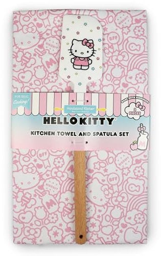 Handstand Kitchen Hello Kitty Küchenhandtuch und Spatel, 69,8 x 49,5 cm