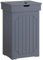 Function Home Trash Can Cabinet, 13 Gallon Kitchen Garbage Can, Wooden Recycling Trash Bin, Freestanding Dog Proof Trash Can, Farmhouse Trash Cabinet with Lid for Home Kitchen Bedroom, Grey