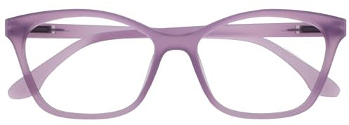 OPULIZE KAT Lesebrille - Cat-Eye Katzenaugen-Fassung - Mattes Lila - Herren & Damen - Federscharniere - R59-5 - +1.00