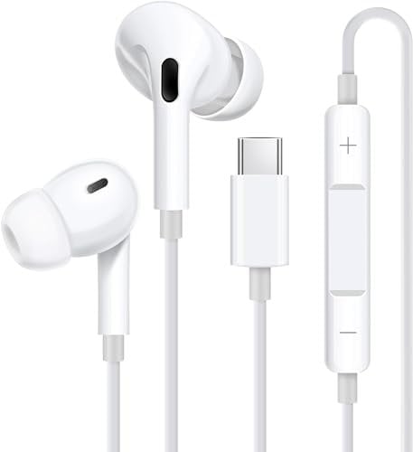KP TECHNOLOGY In-Ear Earphones for iPhone 16e / 16/16 Plus / 16 Pro / 16 Pro Max/iPhone 15/15 Plus / 15 Pro / 15 Pro Max (Type C)