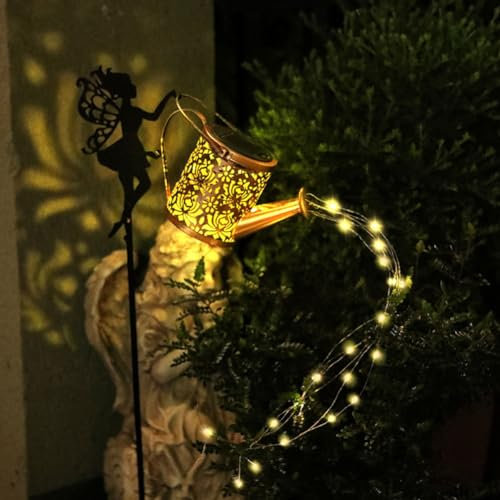 Asslye Butterfly Art LED-Leuchten, dekoratives Licht, IP65, wasserdicht, 36 LEDs, Gartendekorationslampe, 600 mAh, Hofdekoration für Pathway Park (Elfe)