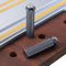 2 Stück 20 Mm Bankhaken, Werkbankhaken aus Aluminiumlegierung für MFT Tische, Holzbearbeitungs- und Heimwerkerprojekte, Führungsschienen Gleitschlitzanschlag, Holzbearbeitungs