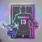 Personalisierte Hockey Spieler LED Spiegel Licht Up Zeichen, benutzerdefinierter Name für Zahl Hockey Wand Kunst Neon Licht, Weihnachten Geburtstag Hockey Geschenk für Männer Jungen