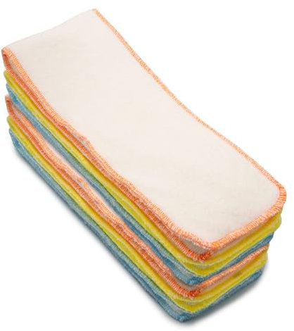 CULLA DI TEBY Pacco Inserti Assorbenti per Pannolini Lavabili Made in Italy Bambù e Pile (3, 6, unità)