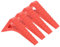 sourcing map 4 Pcs Door Stoppers for Bottom of Door, 0.83 inch Door Stops, Rubber Door Stopper Wedge, Window Stopper Door Gaps Sturdy Stackable, Red