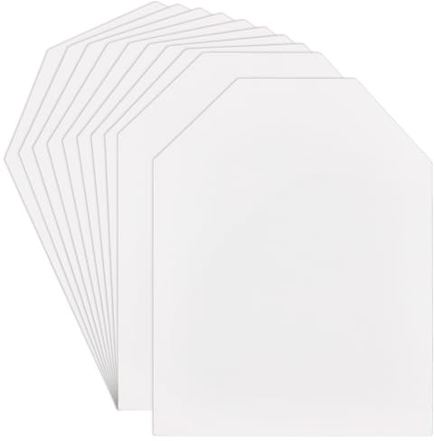 BENECREAT 30 pièce de Pliage D'Inserts de Chemise en Carton Blanc Plieuse de Vêtements de 33x25.3cm pour Inserts D'Emballage DIY Organisation des Vêtements Épaisseur de 0.5mm