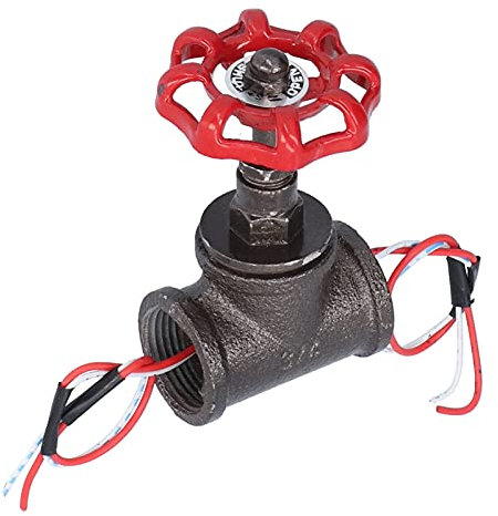 Yolispa Lampe de bureau à valve sphérique vintage 3/4 avec interrupteur rotatif avec fil électrique pour lampes steampunk, lampes de table