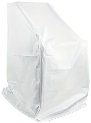 GCYEIDMA Schutzhülle Stapelstühle 1 Stück Gartenstuhl-Schutzhülle, wetterfest, reißfest, verdickt, transparent, Stuhlbezug, 27,56 x 27,56 x 47,24 Zoll