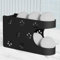 Magnetic Dryer Ball Holder for Laundry Room,Automatic Dryer Balls Roller Chute Container & Organizer,Dryer Ball Dispenser for Storage,Dryer Ball Basket (Black+Balls)