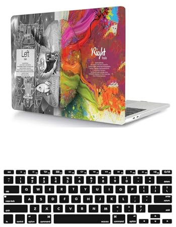 HLAAJJX Hülle Kompatibel mit MacBook Pro 16 Zoll A2485 A2780 A2991 M1 M2 M3 2021 2023 mit Liquid Retina Display Touch ID, Plastik Hartschale Matt Case & Tastaturschutz,Gehirn