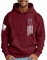 VaiKanhai Shirt Langarm Herren Trendy Hoodies für Herren Übergroße Fleece Sweatshirts Langarm Hoodie Große und Lange Grafik Hoodie mit Taschen Pulli Herren Strick