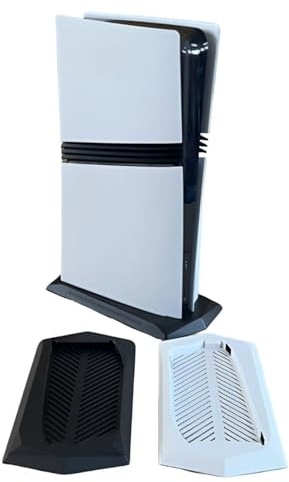 Support Vertical pour PS5 Pro, Base Antidérapante Support de Console de Jeu Support de Bureau Refroidissement Accessoires - Uniquement pour Édition Disque (Blanc)
