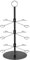Champagne Tower, Wine Glass Holder, Champagne Stand, 4 Tier 24 Holders Iron Cocktail Tree Stand for Weddings Parties Bridal Showers Home Bar Accessories (BLACK)