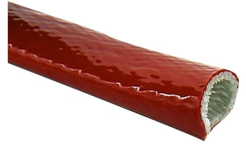 Hitzeschildhülle, Silikon beschichtete Fiberglas Brandschutzhülle, Express Hitzeschutz für Schläuche und elektrische Verdrahtung(60mm)