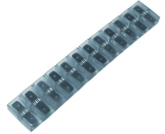 Kalitec 10x Flachsteckkupplung 6,3x0,8 mm Isoliert - KFZ Steckverbinder | 1-polig - Messing Verzinnt - Weich-PVC Isolierung Transparent - Flachkontaktkupplung für Elektrotechnik - 27,8 mm Breit