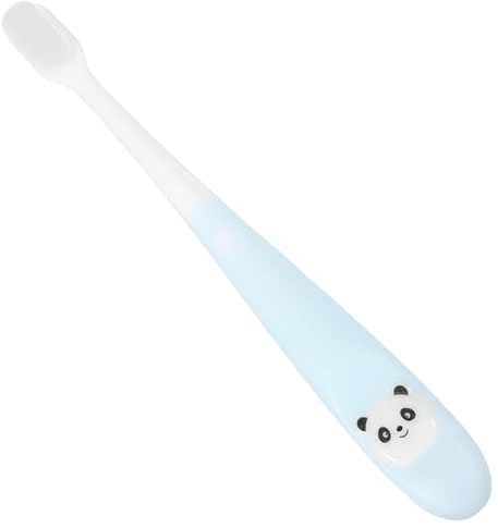 BAZEITFLOW Komfortable Kinderzahnbürste Weich mit Aufbewahrungseimer Flexible 2-12 Panda Zahnbürste aus Sicherem Material für Gründliche Mundreinigung und Gesunde Zahnreinigung zu Hause