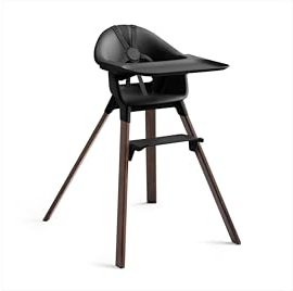 Stokke Clikk Hochstuhl Schwarz Warmbraun