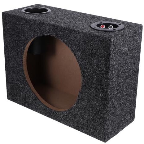 POPETPOP Fahrzeugunterstand Subwoofer Gehäuse für Auto mit 10 Zoll Subwoofer Schlankes Design und Plüsch Innenmaterial zur Klangverbesserung im Auto Innenraum