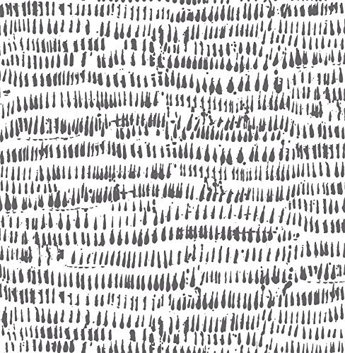NuWallpaper NU2678 Kylver Peel & Stick Wallpaper, Charcoal