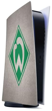 DeinDesign Skin kompatibel mit Sony Playstation 5 Digital Edition Folie Sticker SV Werder Bremen Offizielles Lizenzprodukt Beton