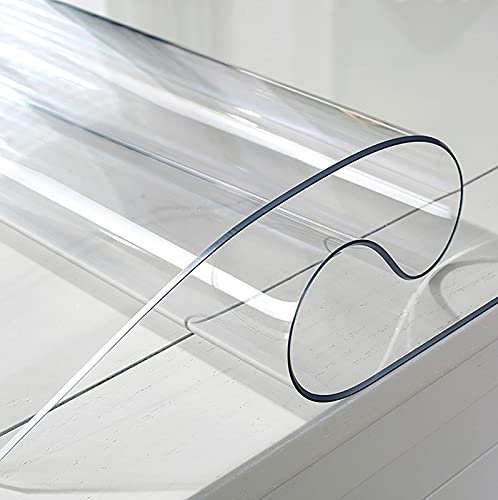 GSPURS PVC Protector de Mesa, de Material Impermeable Transparente mesas de Comedor Mantel Mesa de Escritorio Protector 1mm(Size: 45x70cm/18x27in)