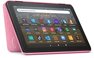 Custodia per tablet Amazon Fire HD 8 (compatibile solo con tablet di 12ª generazione, modello 2022) | Rosa