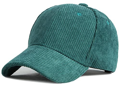 Yixda Classic Baseball Cap Herren Damen Verstellbar Sport Baseballmütze Kappe (Dunkelgrün)