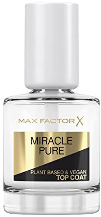 Max Factor Miracle Pure Nail Care Vegan Top Coat, 12 ml